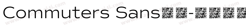 Commuters Sans字体字体转换